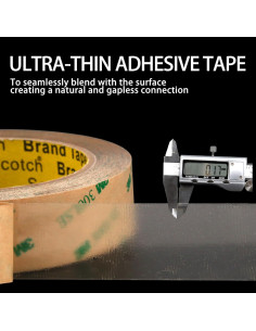 Cinta Adhesiva Doble Cara HUTIXI 300LSE 10mm x 13.75m Transparente 2