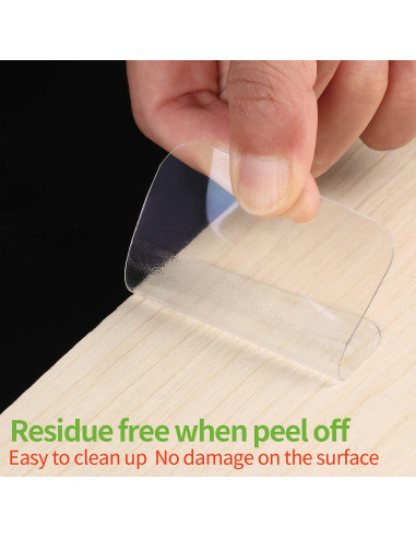 Cinta de Montaje Doble Cara MILEQEE 80 Piezas 60mm Fuerte