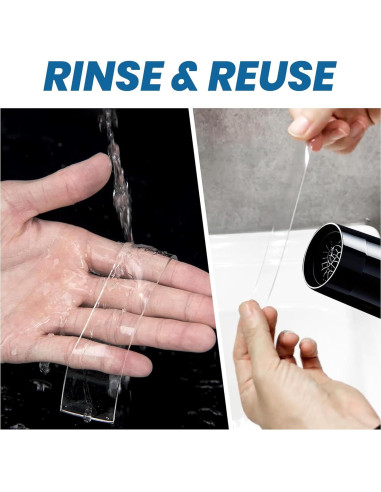 Cinta Doble Cara TAPEBEAR 2.54cm x 3Rollos 3m Alta Resistencia