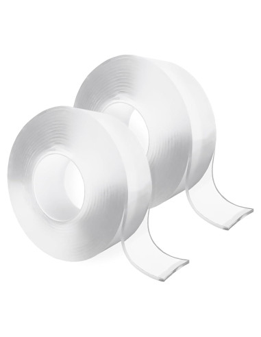2 Rollos de Cinta Nano Doble Cara Ykimok 3m Transparente