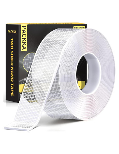 Cinta Adhesiva Doble Cara Nano PACKKA 3m Transparente Alta Resistencia