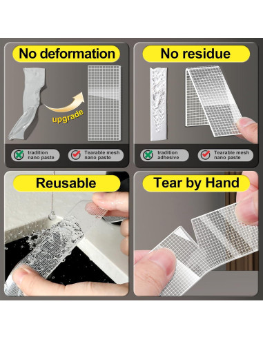 Cinta Adhesiva Doble Cara Nano PACKKA 3m Transparente Alta Resistencia