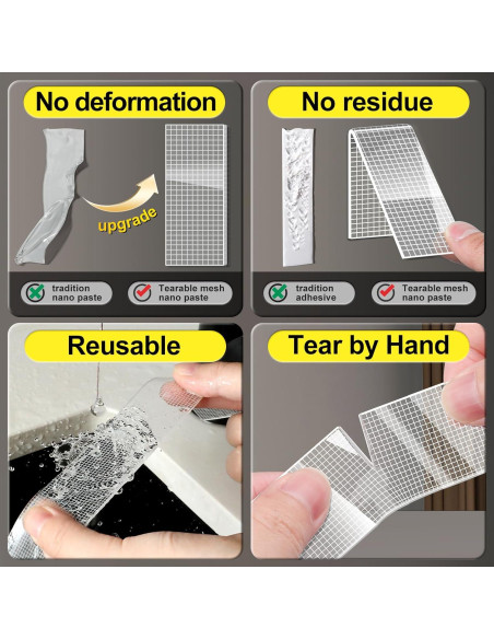 Cinta Adhesiva Doble Cara Nano PACKKA 3m Transparente Alta Resistencia