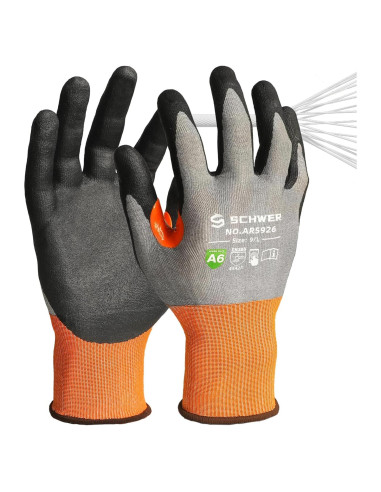 Guantes de Trabajo Schwer A6 AIR-SKIN Resistentes a Cortes Medianos