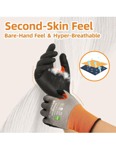 Guantes de Trabajo Schwer A6 AIR-SKIN Resistentes a Cortes Medianos 2