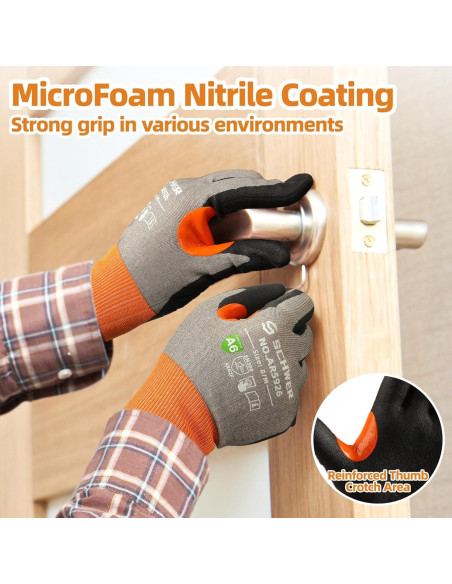 Guantes de Trabajo Schwer A6 AIR-SKIN Resistentes a Cortes Medianos