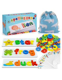 Juguete Educativo BEESTECH Alfabeto ABC Madera 28 Piezas