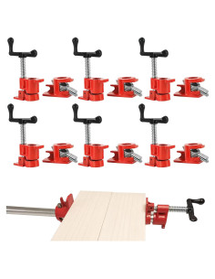 Juego de 6 Abrazaderas de Tubo 19 mm FLKQC para Madera