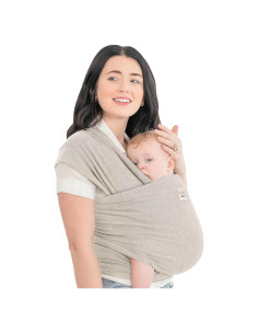 Fular Portabebés KeaBabies Gris Piedra - Ergonómico y Transpirable