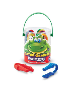 Pinzas Gator Grabber Learning Resources - 12 Piezas para Niños