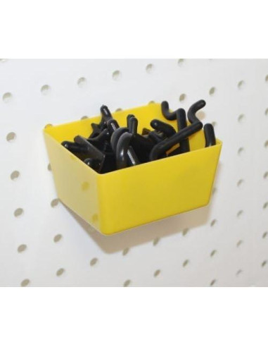 Conjunto de Bins y Ganchos WallPeg para Tablero de Clavos