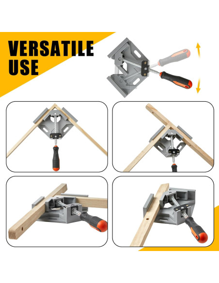 Juego de 6 Abrazaderas de Ángulo Recto Leriton 15 cm