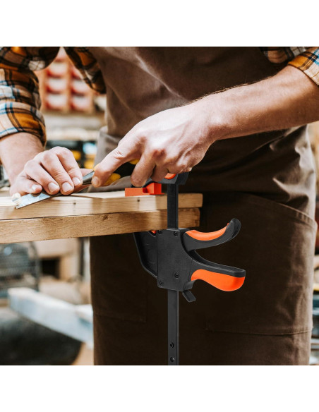 Juego de 6 Abrazaderas de Ángulo Recto Leriton 15 cm