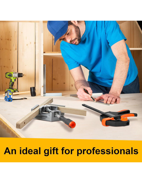 Juego de 6 Abrazaderas de Ángulo Recto Leriton 15 cm