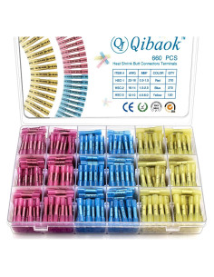 660 Conectores Termorretráctiles Qibaok Impermeables 22-10 AWG