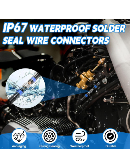 Kit de Conectores de Cable Termoretráctiles BILIPLE 460PCS