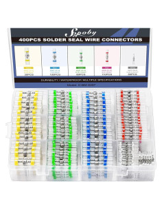 400 Conectores de Cable Termocontraíble Sopoby Aislados