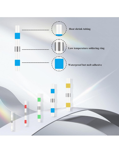 Kit de Conectores de Cable Termocontraíble YNEGSDE 340PCS Impermeables
