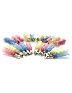 Kit 300 Conectores de Bala Termocontraíbles Camtek Aislados