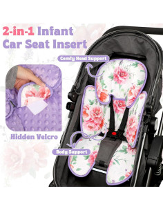 Inserto para Asiento de Auto Bebé Pea Pod 2-en-1 Floral 2