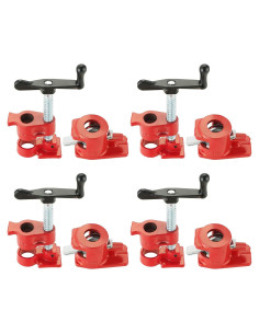Juego de Abrazaderas de Tubo Acymner 4 Pzas 1/2" Hierro Fundido