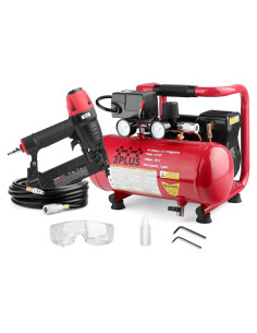 Kit Clavadora de Brad 3PLUS HCB050401 y Compresor Silencioso