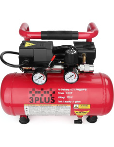 Kit Clavadora de Brad 3PLUS HCB050401 y Compresor Silencioso 2