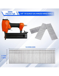 Clavos Brad Galvanizados 18GA Blulu 38mm 20000 Piezas 2