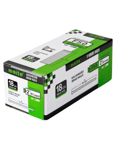 Clavos Brad Galvanizados Meite 18GA 5,000 Unidades 5.08cm