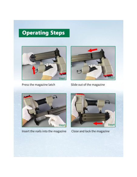 Clavos Brad Galvanizados Meite 18GA 5,000 Unidades 5.08cm