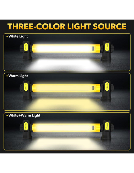 Luz de Trabajo LED TRQWH 3200LM Recargable Magnética 6000mAh