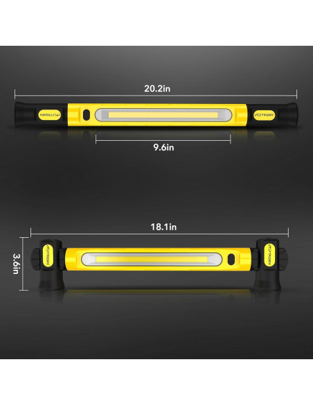 Luz de Trabajo LED TRQWH 3200LM Recargable Magnética 6000mAh