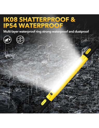 Luz de Trabajo LED TRQWH 3200LM Recargable Magnética 6000mAh