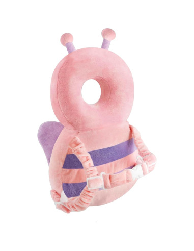 Mochila Protectora de Cabeza PandaEar Rosa con Rodilleras