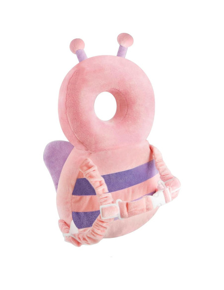 Mochila Protectora de Cabeza PandaEar Rosa con Rodilleras