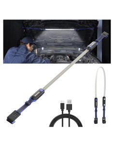 Luz de Trabajo LED Recargable WORKPRO 63.5cm 3 Modos