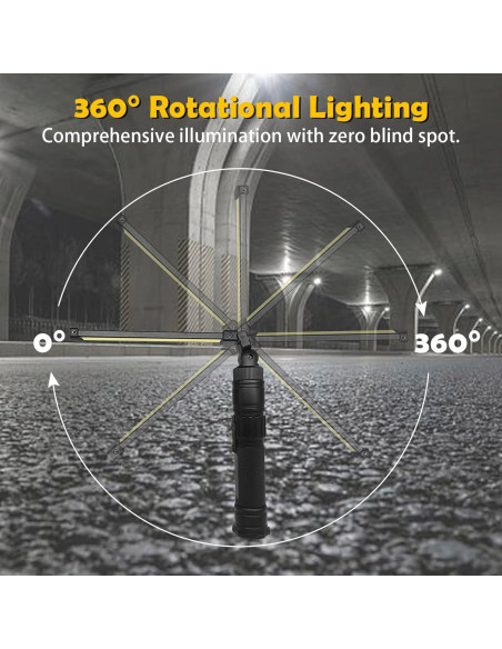 Luz de trabajo LED recargable TOMATOCAT FANMAO001 5 modos