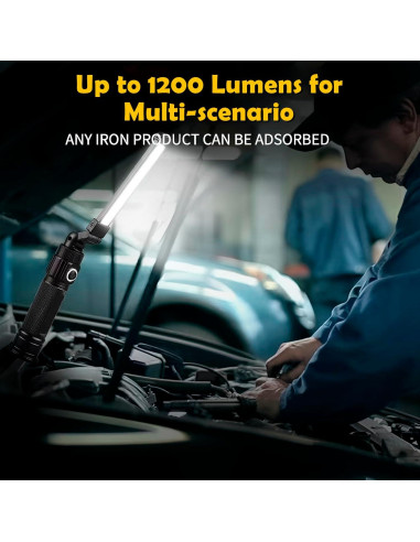 Luz de trabajo LED recargable TOMATOCAT FANMAO001 5 modos