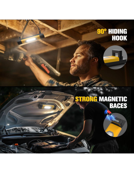 Luz de Trabajo LED Yzoni 2800LM Batería 4400mAh Magnética