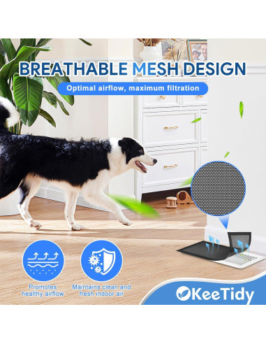 Cubiertas de Ventilación Magnéticas KeeTidy 4x10" Paquete de 4