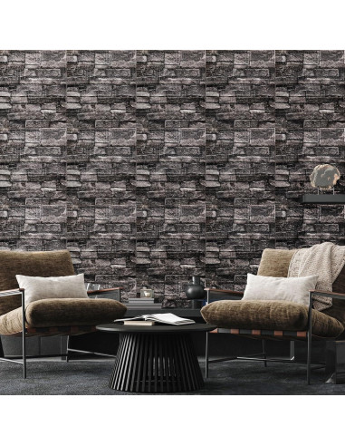 Paneles de Pared 3D Autoadhesivos Orgthin 20 PCS Espuma PE Negro