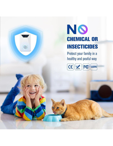 6 Repelentes Ultrasónicos Lickoon para Insectos y Roedores