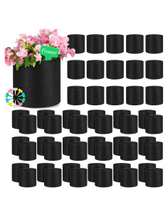 Bolsas de Crecimiento Nuanchu 3.78L 50 Piezas con Etiquetas