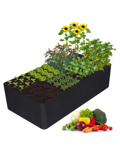 Cama de Jardín Elevada KLEWEE 8 Rejillas 0.91x1.83m Tela