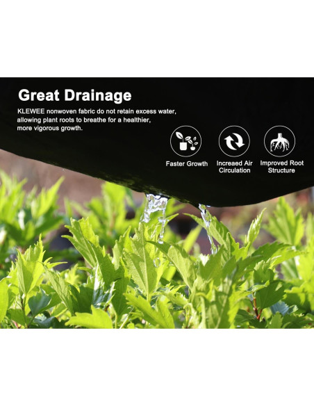 Cama de Jardín Elevada KLEWEE 8 Rejillas 0.91x1.83m Tela