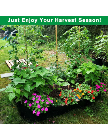 Cama de Jardín Elevada KLEWEE 8 Rejillas 0.91x1.83m Tela