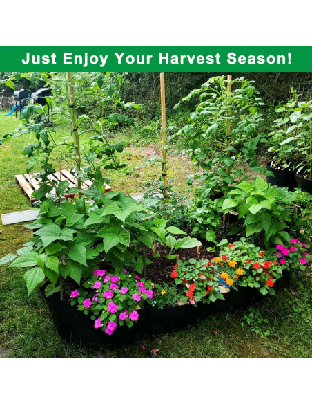 Cama de Jardín Elevada KLEWEE 8 Rejillas 0.91x1.83m Tela