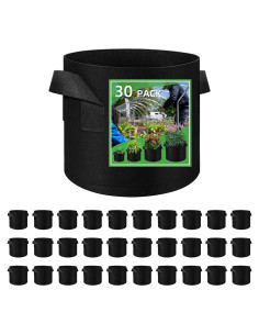 30 Bolsas de Cultivo 10 Galones LITLANDSTAR Tela Transpirable
