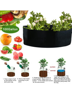 Paquete de 2 bolsas de cultivo 100L GROWINGGAIR DATANG 2