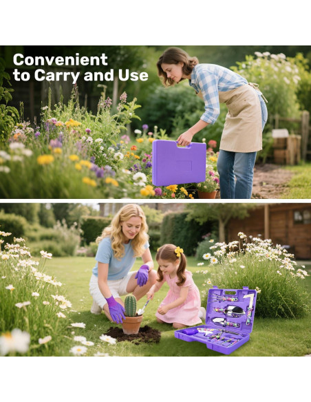 Juego de Herramientas de Jardín NTOEJA 17 Piezas Acero Inoxidable